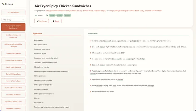 Preview image for Recipes